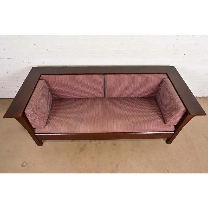 Sofá Settle Stickley Mission Oak Arts & Crafts siglo XX en venta