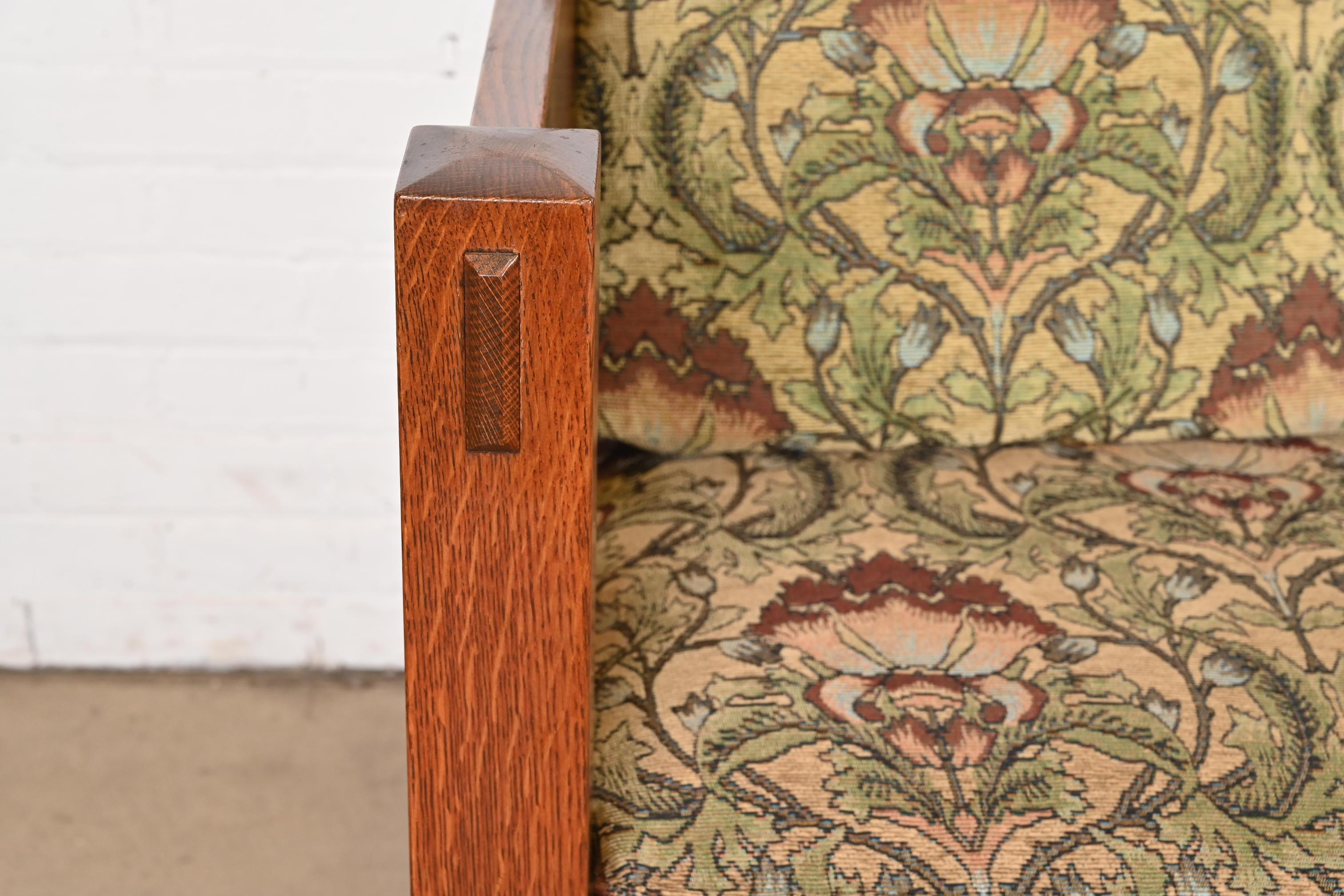 Sofá Settle Stickley Mission Oak Arts & Crafts en venta 1