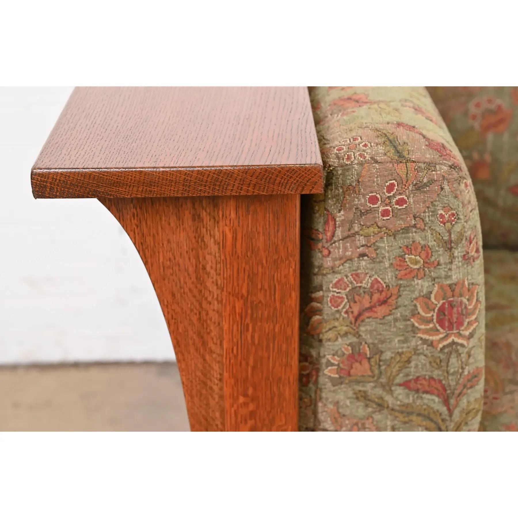 Stickley Mission Oak Arts and Crafts Settle Sofa 3