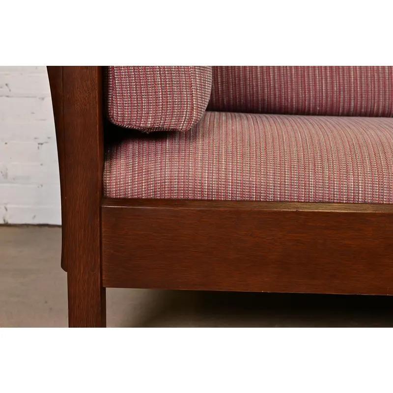 Sofá Settle Stickley Mission Oak Arts & Crafts en venta 2