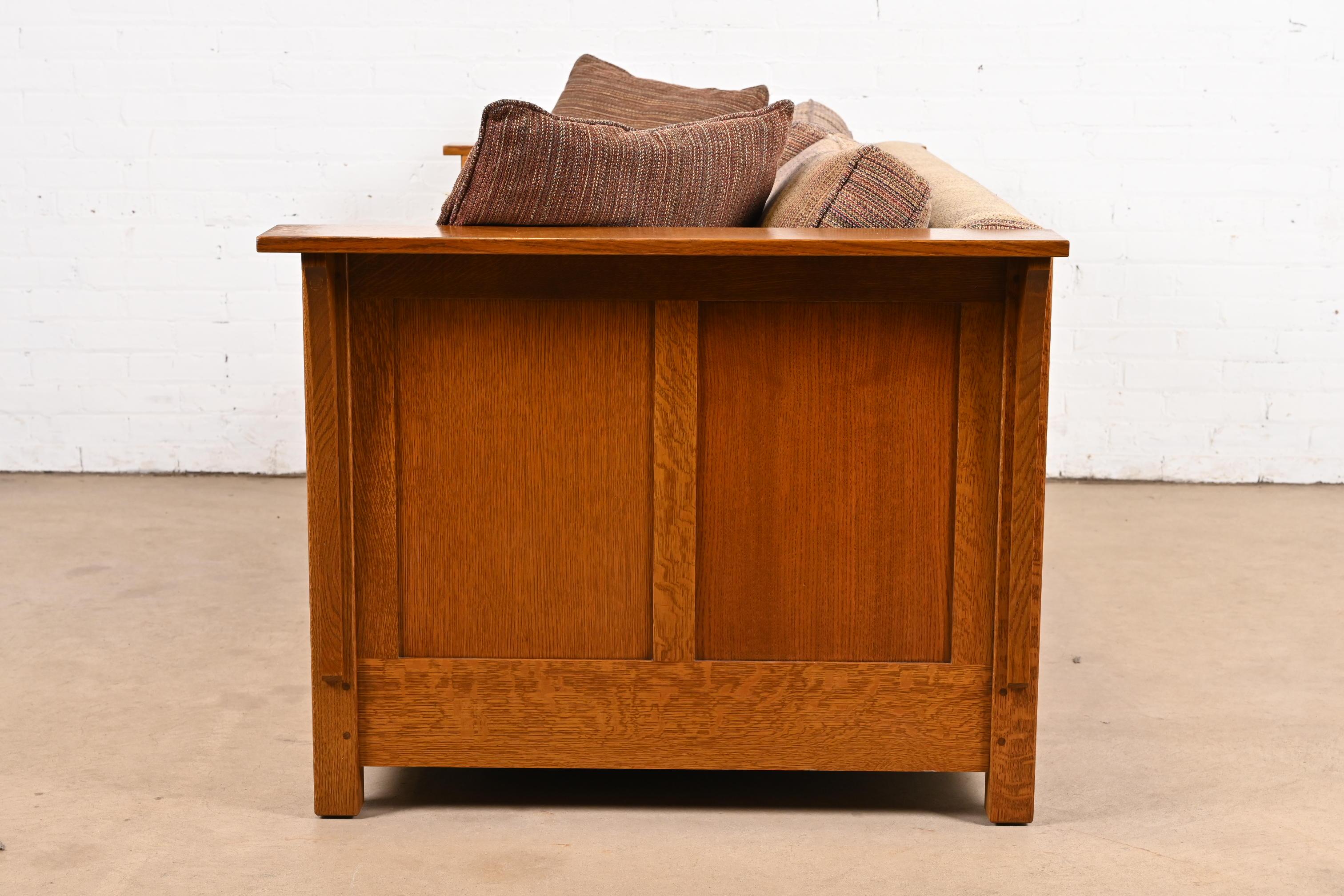 Stickley Mission Oak Arts and Crafts Sleeper Sofa or Loveseat 4