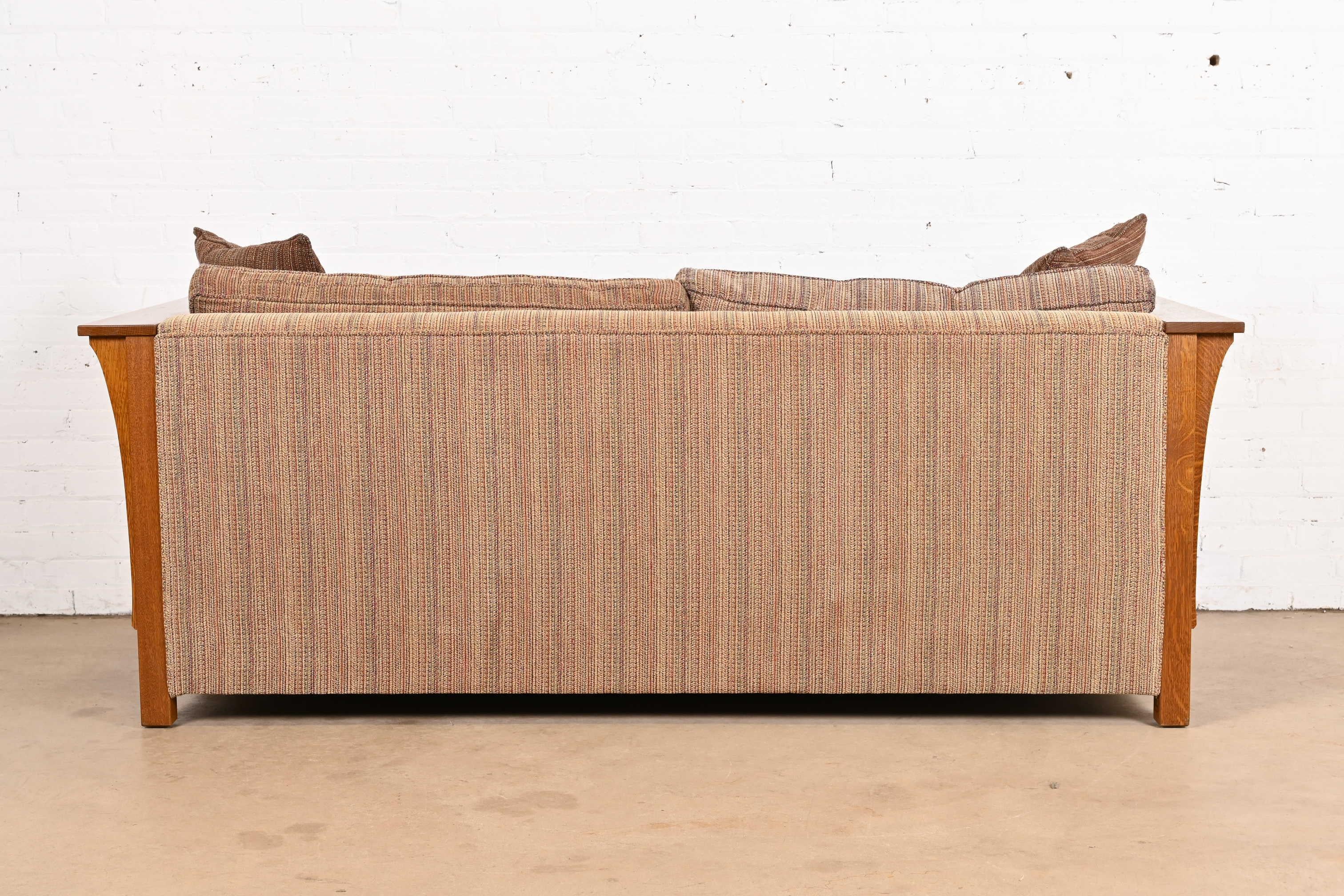 Stickley Mission Oak Arts and Crafts Sleeper Sofa or Loveseat 5