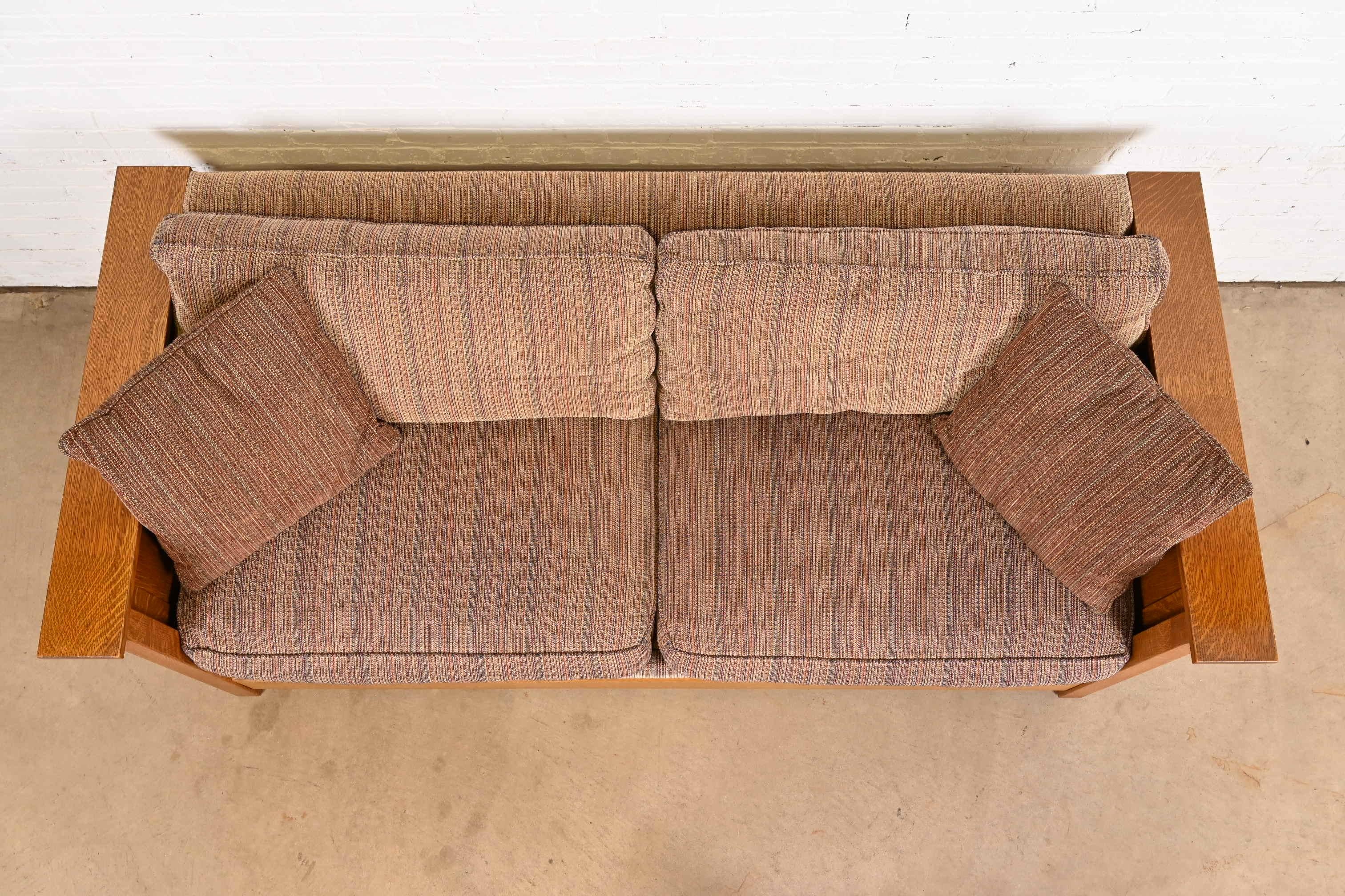 Upholstery Stickley Mission Oak Arts and Crafts Sleeper Sofa or Loveseat