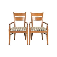 Stickley Mission Oak Arts & Crafts Armchairs, Pair