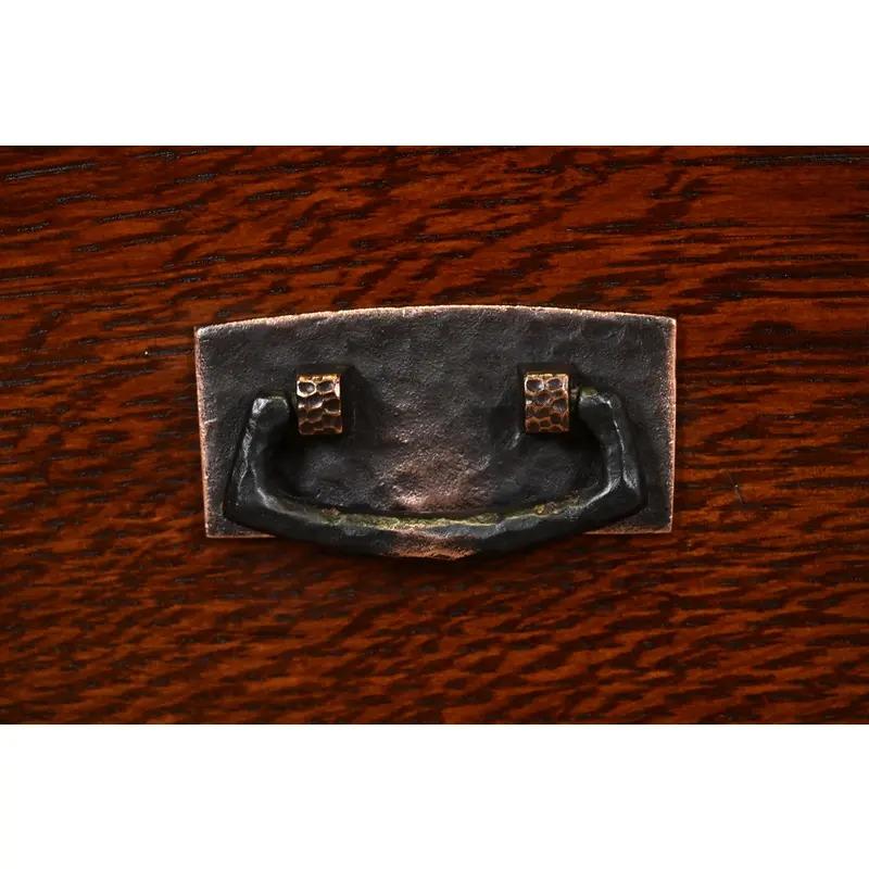 Comodini in Oak Mission Arts & Crafts di Stickley, coppia in vendita 2