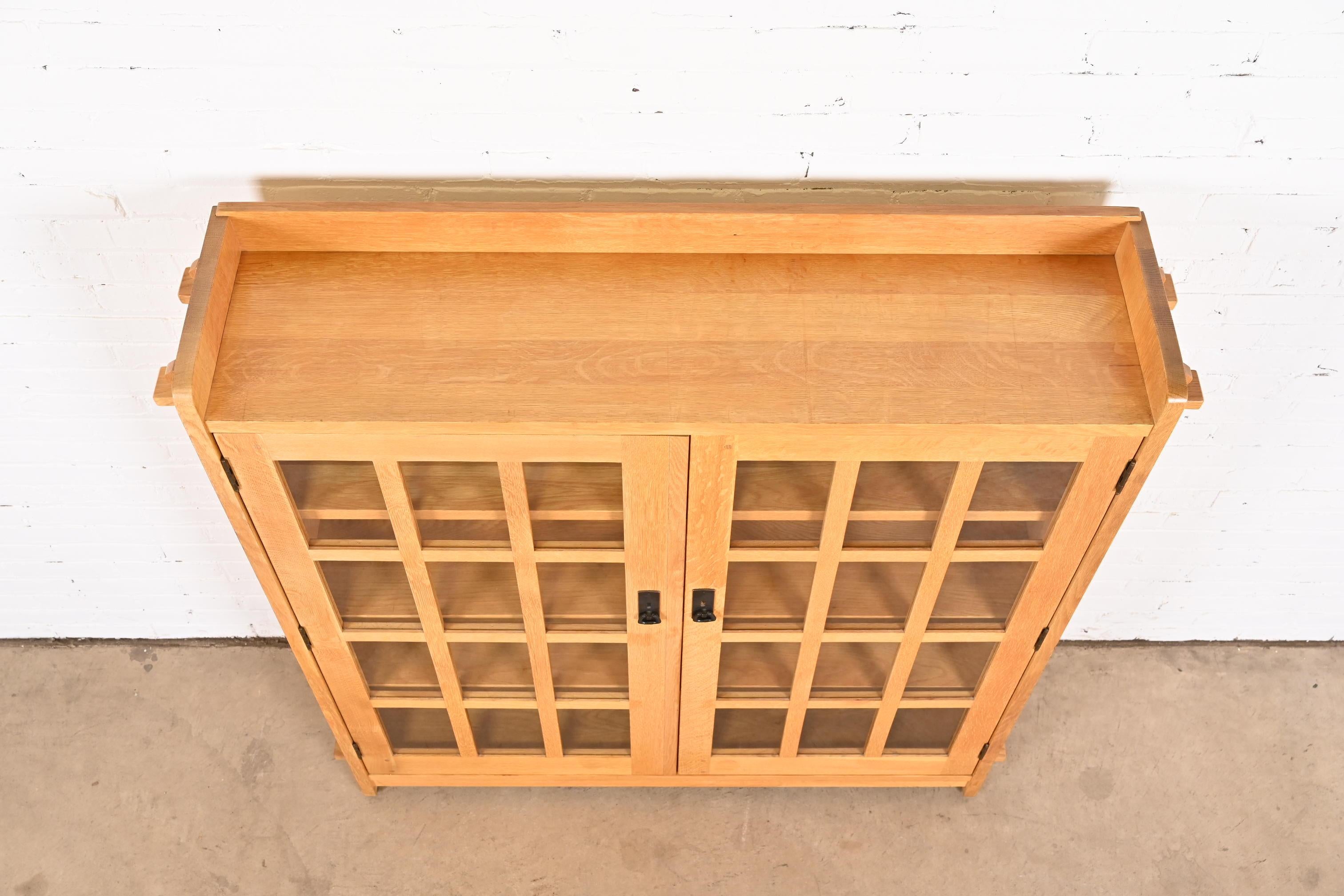 Stickley Mission Oak Arts & Crafts Bookcase Cabinet 1