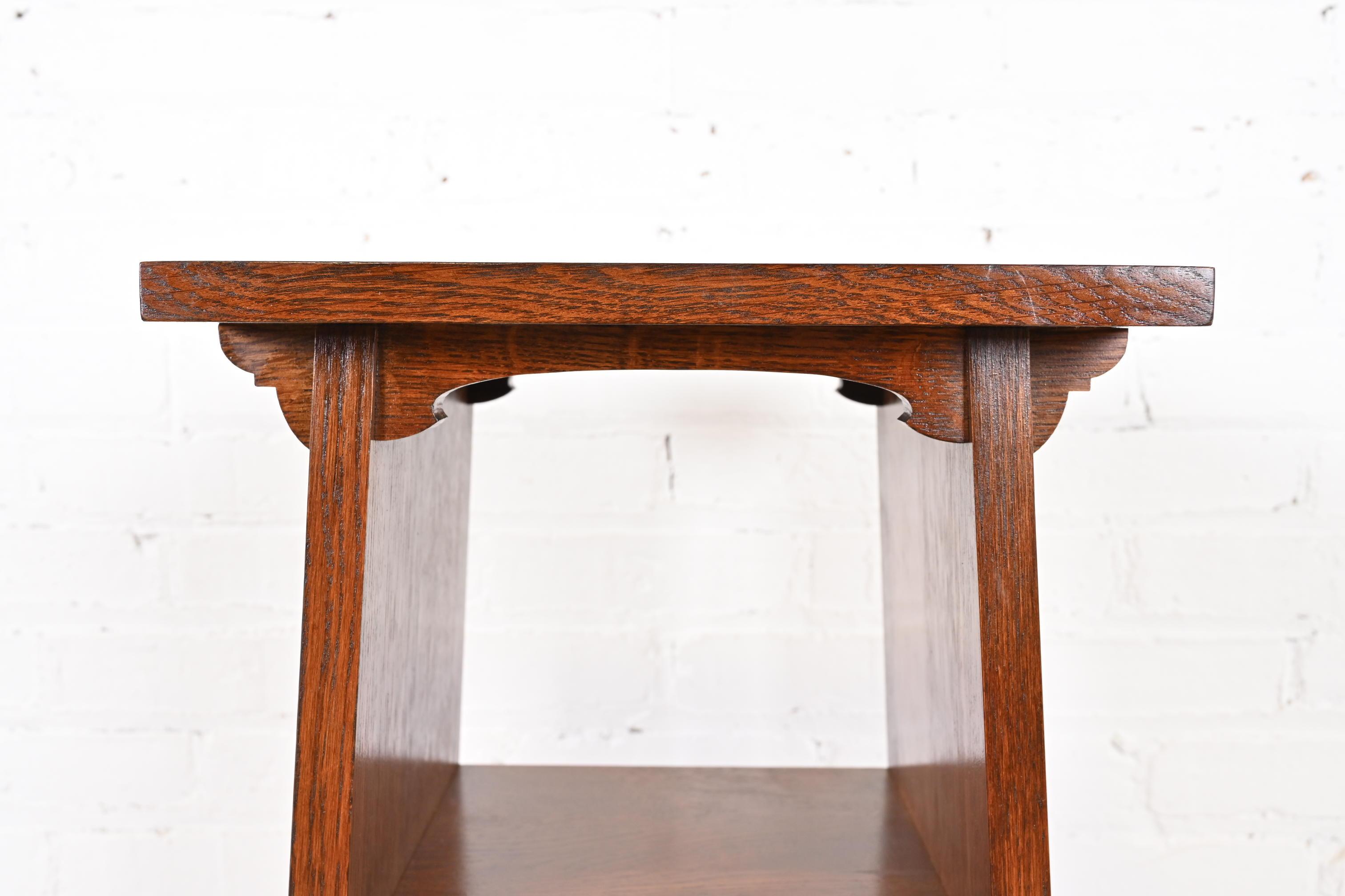 Stickley Mission Oak Arts & Crafts Bookcase or Magazine Rack 2