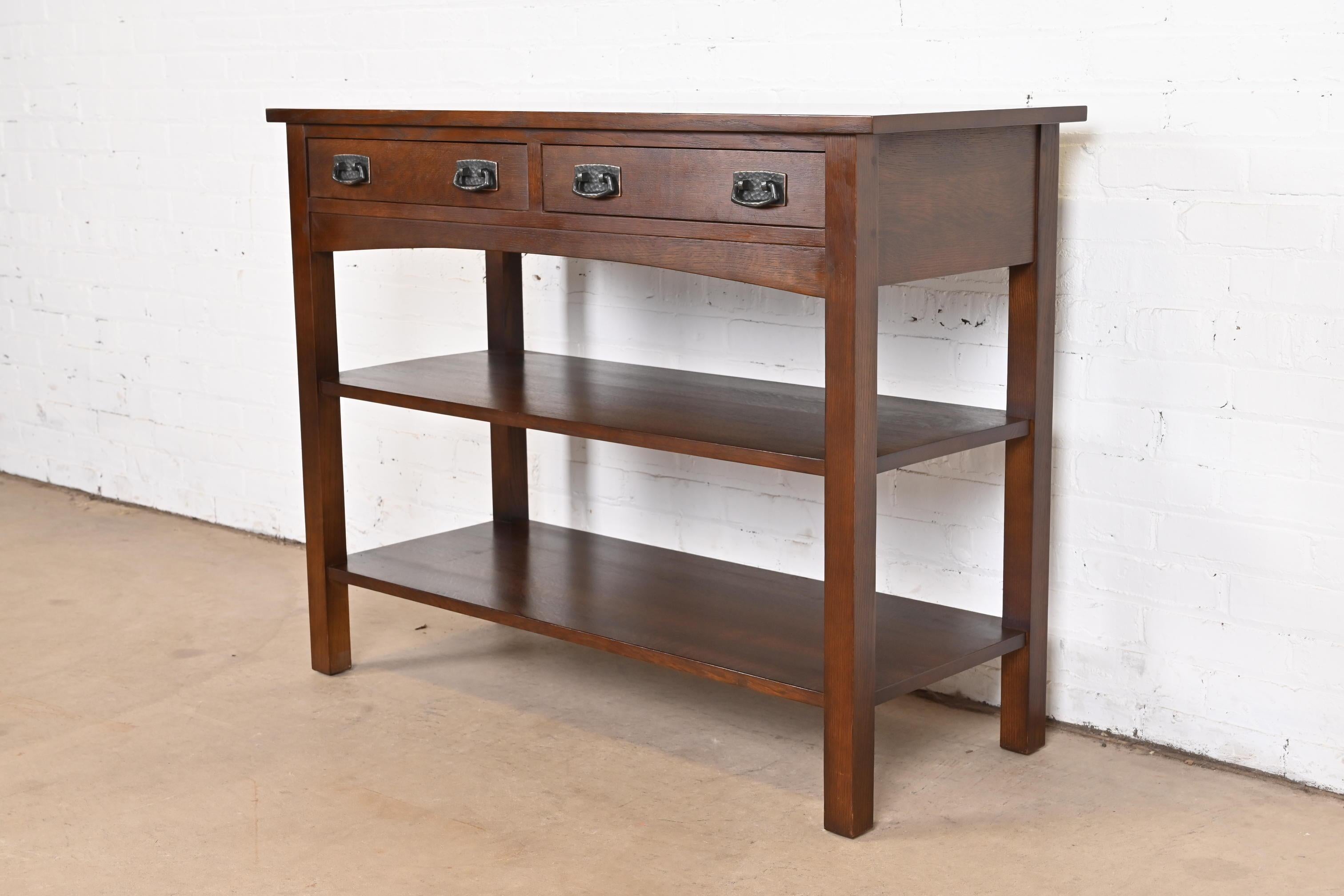 American Stickley Mission Oak Arts & Crafts Buffet Server or Console