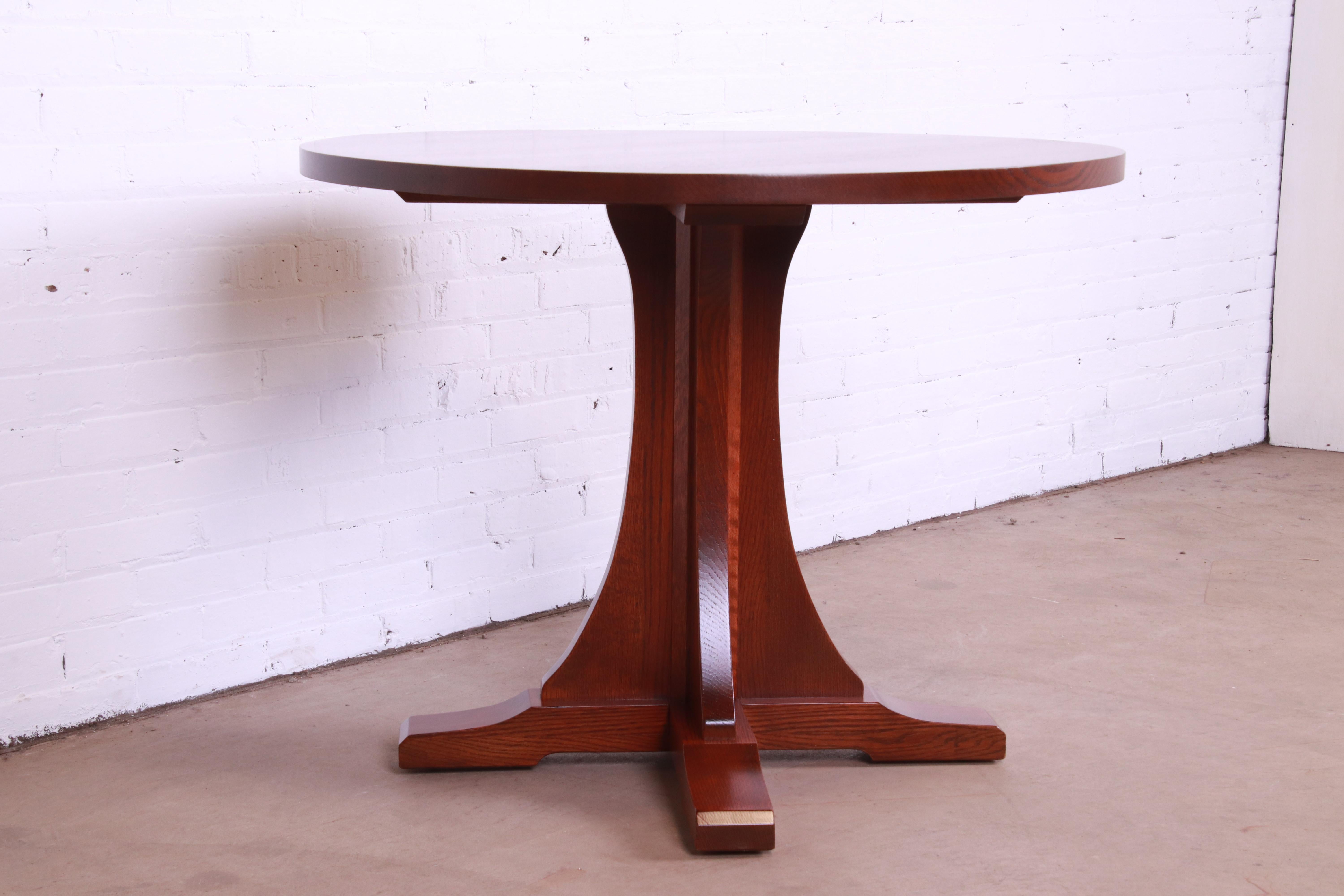 Contemporary Stickley Mission Oak Arts & Crafts Center Table or Dining Table, Refinished
