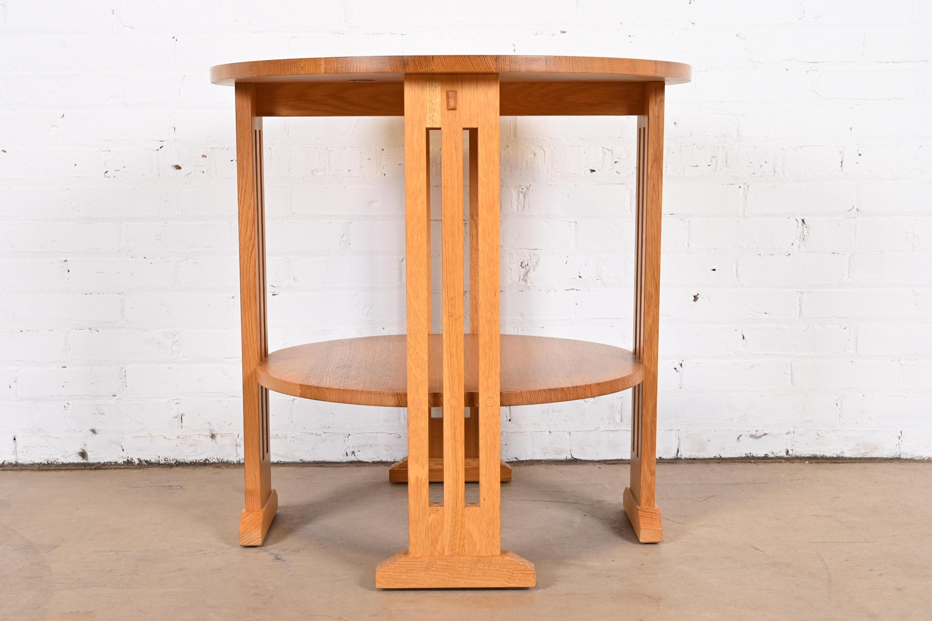 Mesa de centro o auxiliar Mission Arts & Crafts Stickley Oak Artes y manualidades