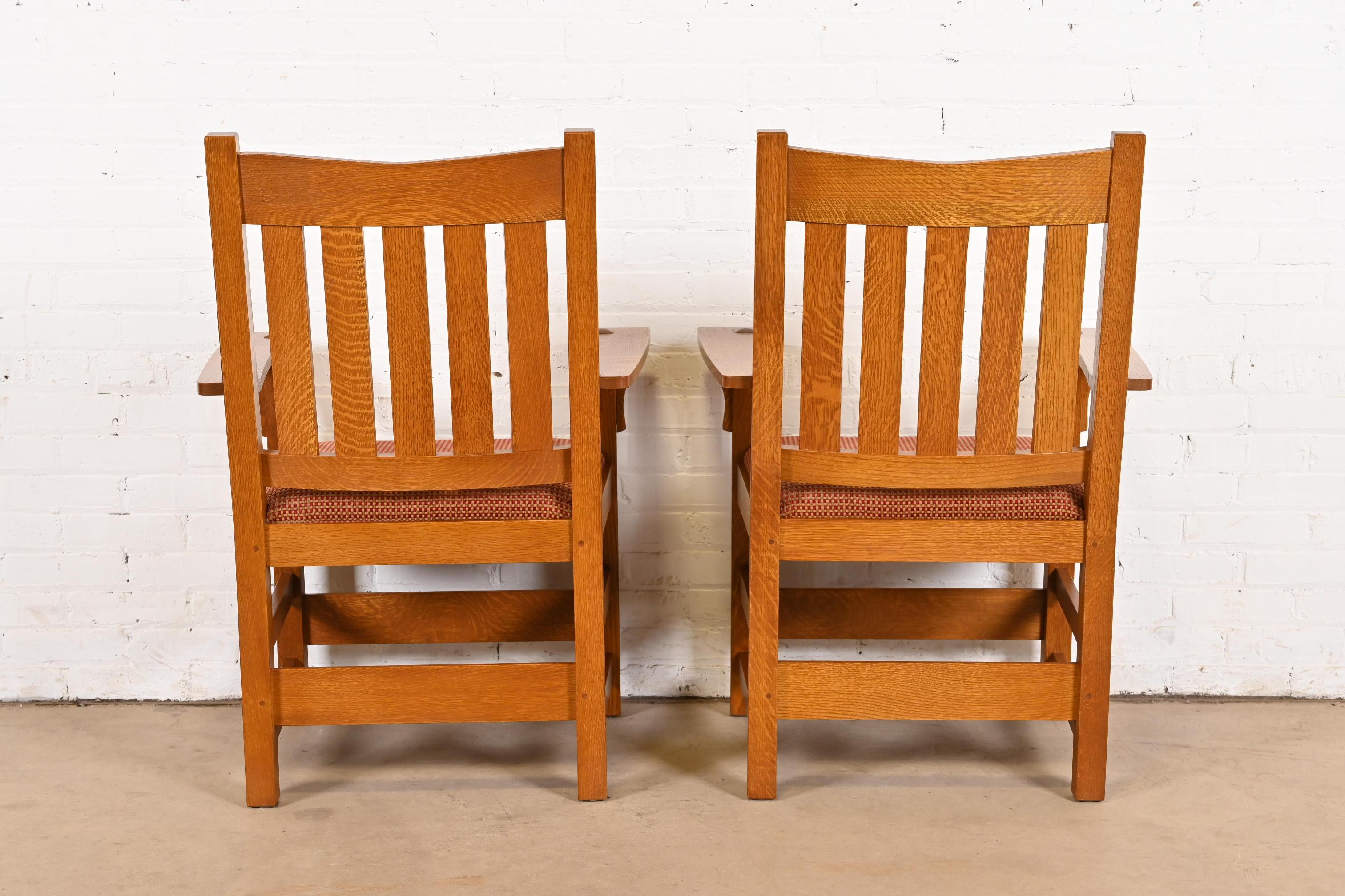 Set de seis sillas de comedor Stickley Mission Oak Arts & Crafts en venta 5
