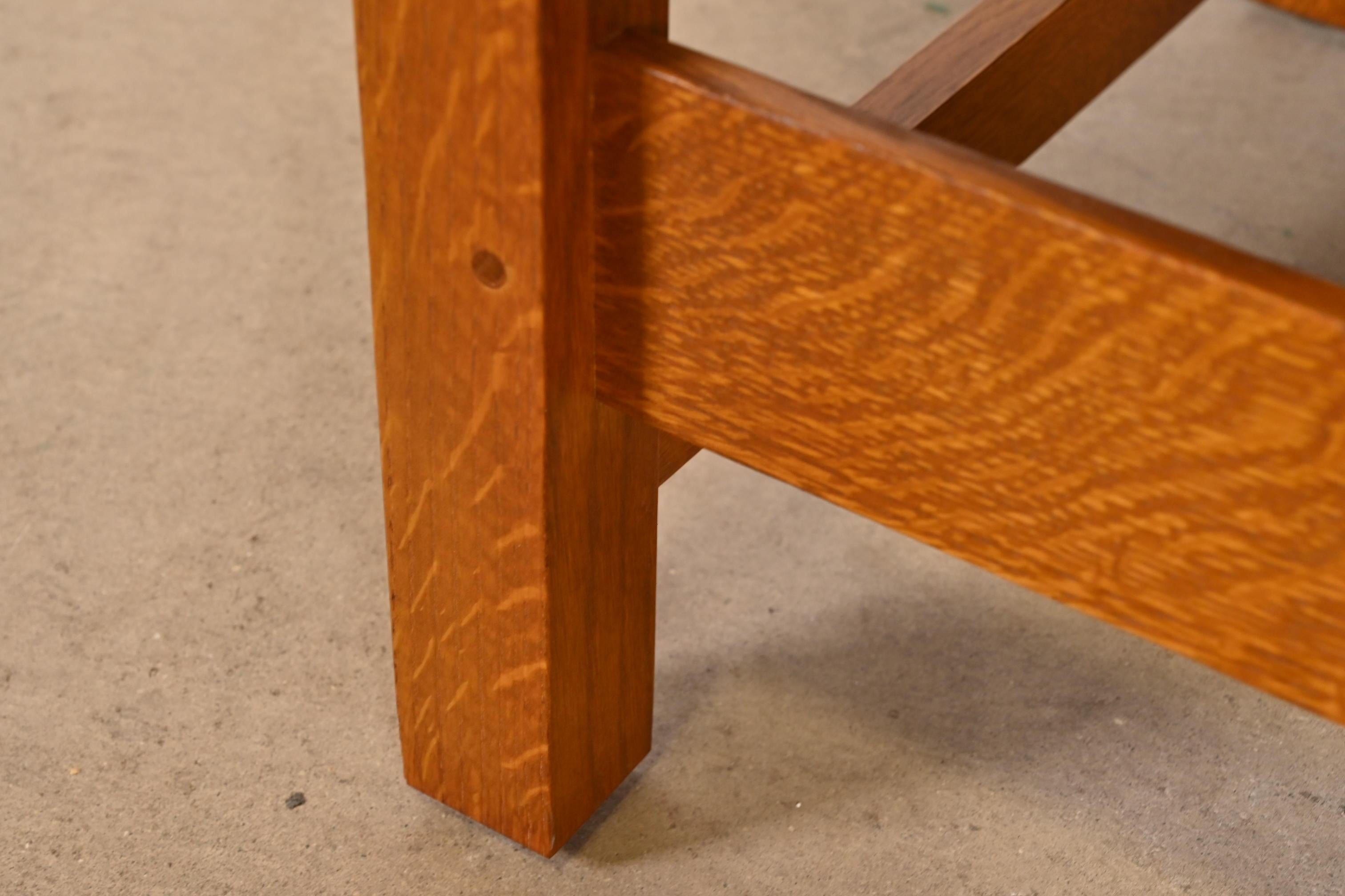 Juego de doce sillas de comedor Stickley Mission Oak Arts & Crafts en venta 3