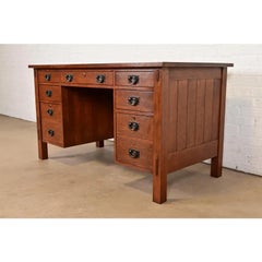 Stickley Mission Oak Arts & Crafts Executive Desk