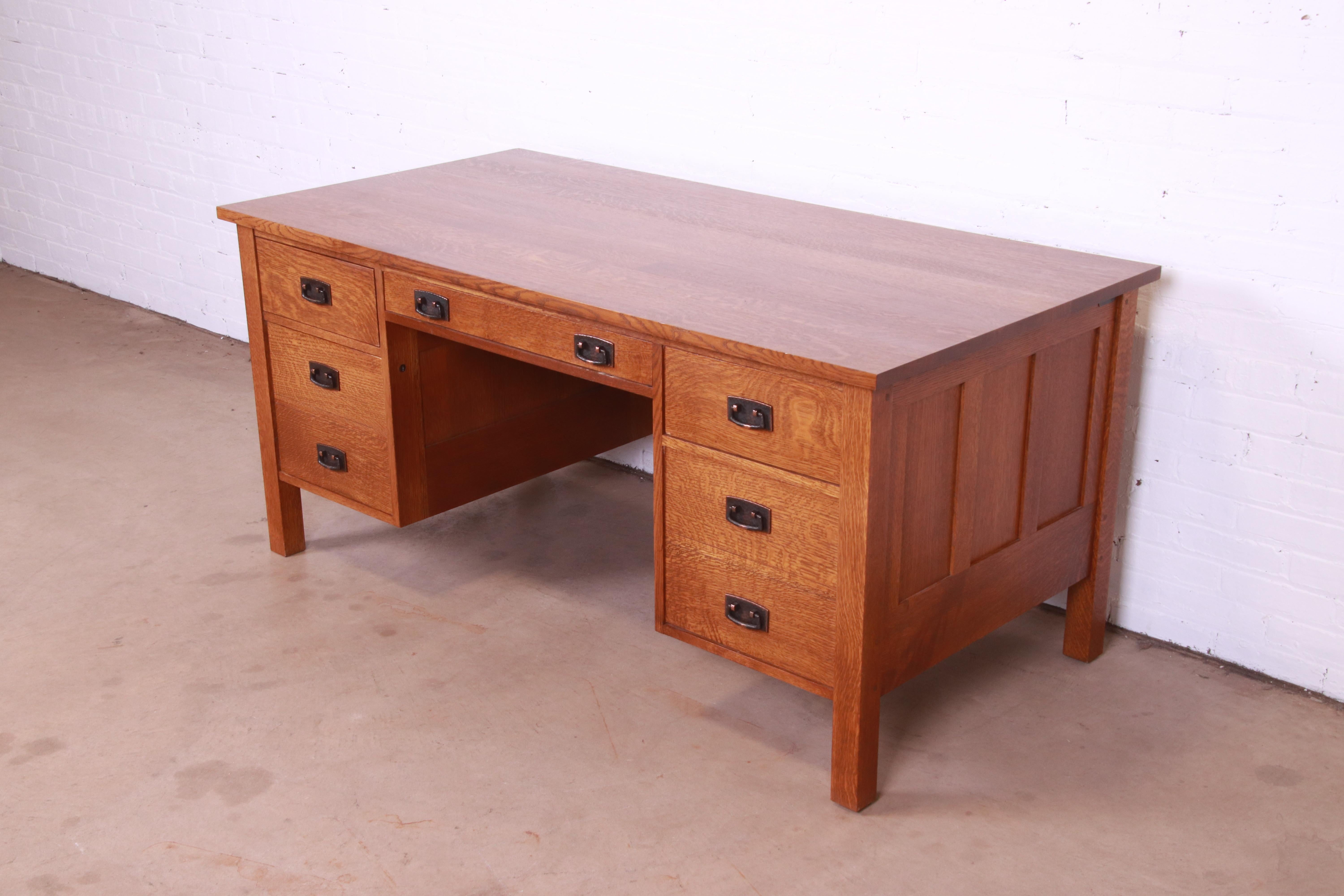 mission style executive desk