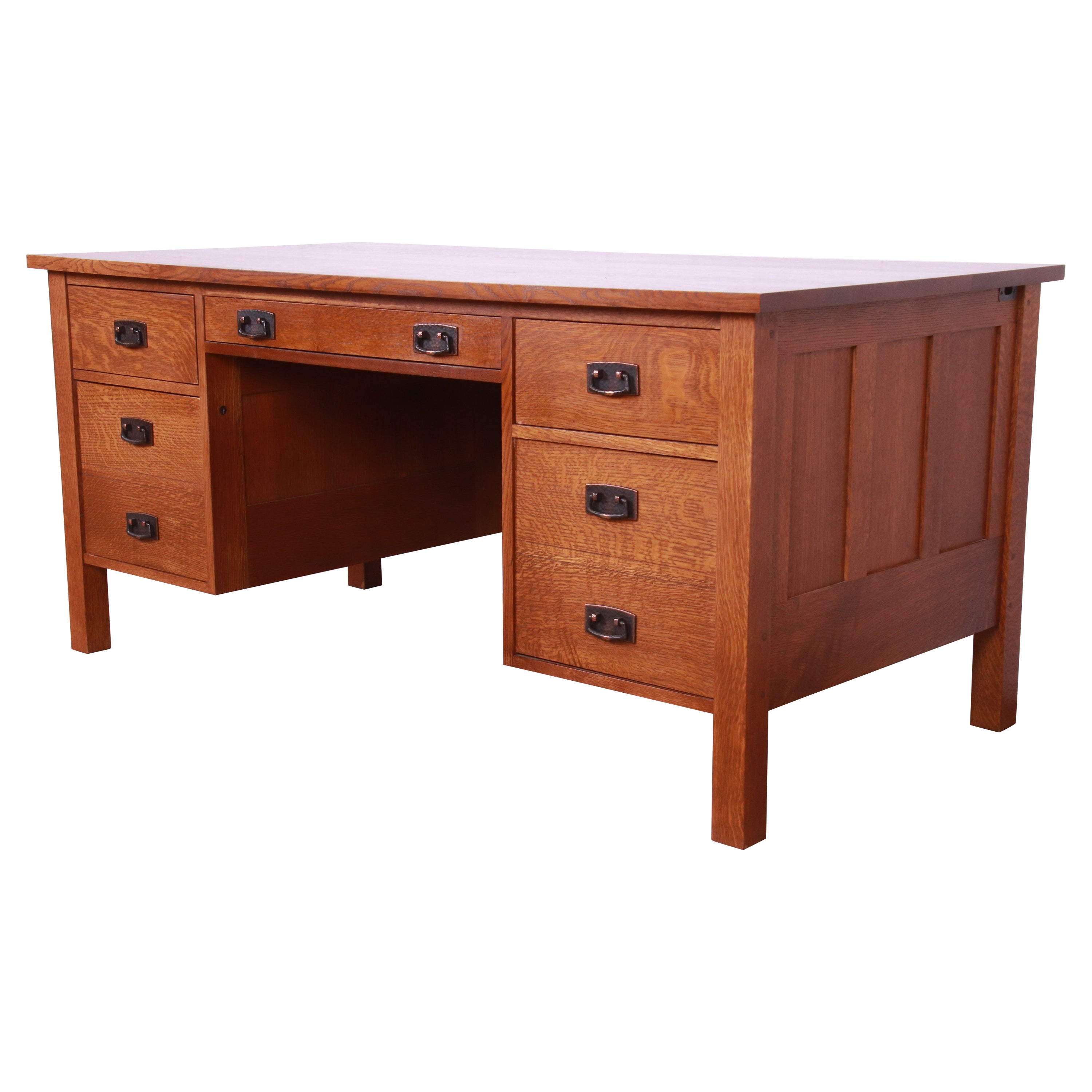 Stickley Mission Oak Arts & Crafts Executive Desk