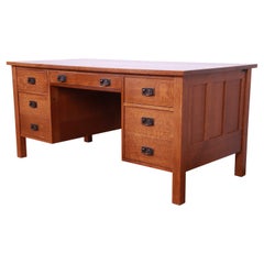 Stickley Mission Oak Arts & Crafts Executive Desk