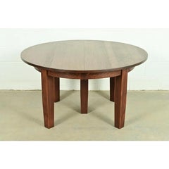 Table de salle à manger à rallonge Stickley Mission Oak Arts & Crafts, nouvellement repeinte