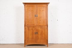 Stickley Mission Oak Arts & Crafts Media Armoire Cabinet
