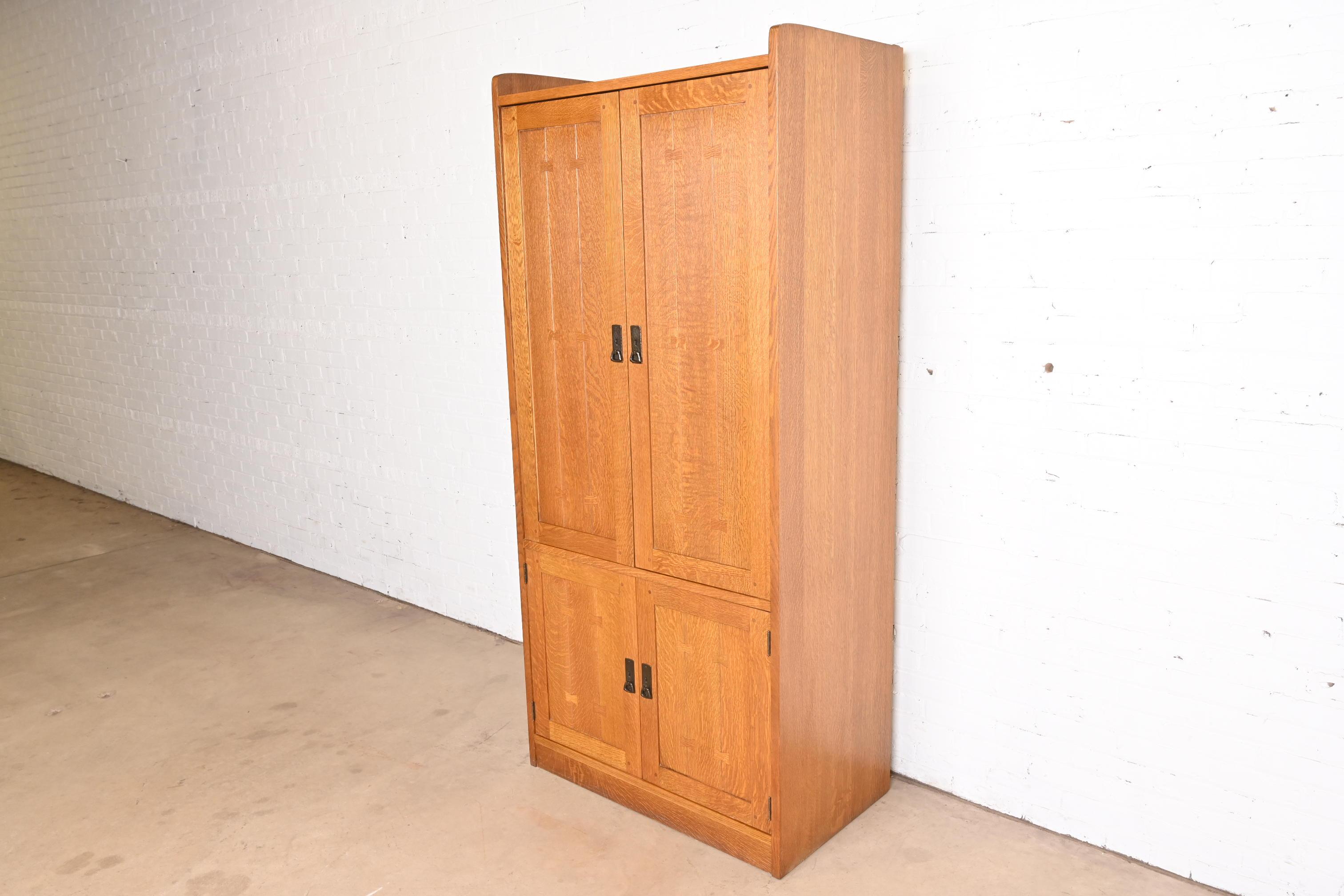 mission oak cabinets