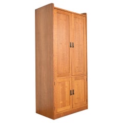 Stickley Mission Oak Arts & Crafts Media Armoire Cabinet
