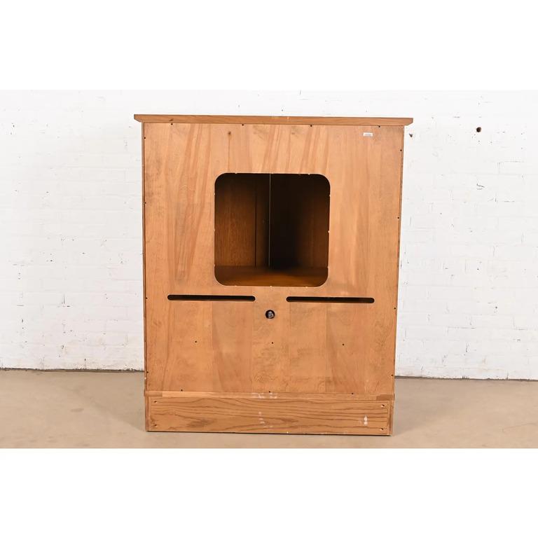 Mobile multimediale Stickley Mission Arts & Crafts in Oak in vendita 5