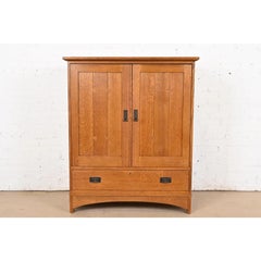 Stickley Mission Oak Arts & Crafts Media Cabinet