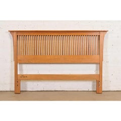 Stickley Mission Oak Arts & Crafts Queen Size Spindle Headboard