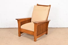 Stickley Mission Oak Arts & Crafts Reclining Morris Lounge Chair