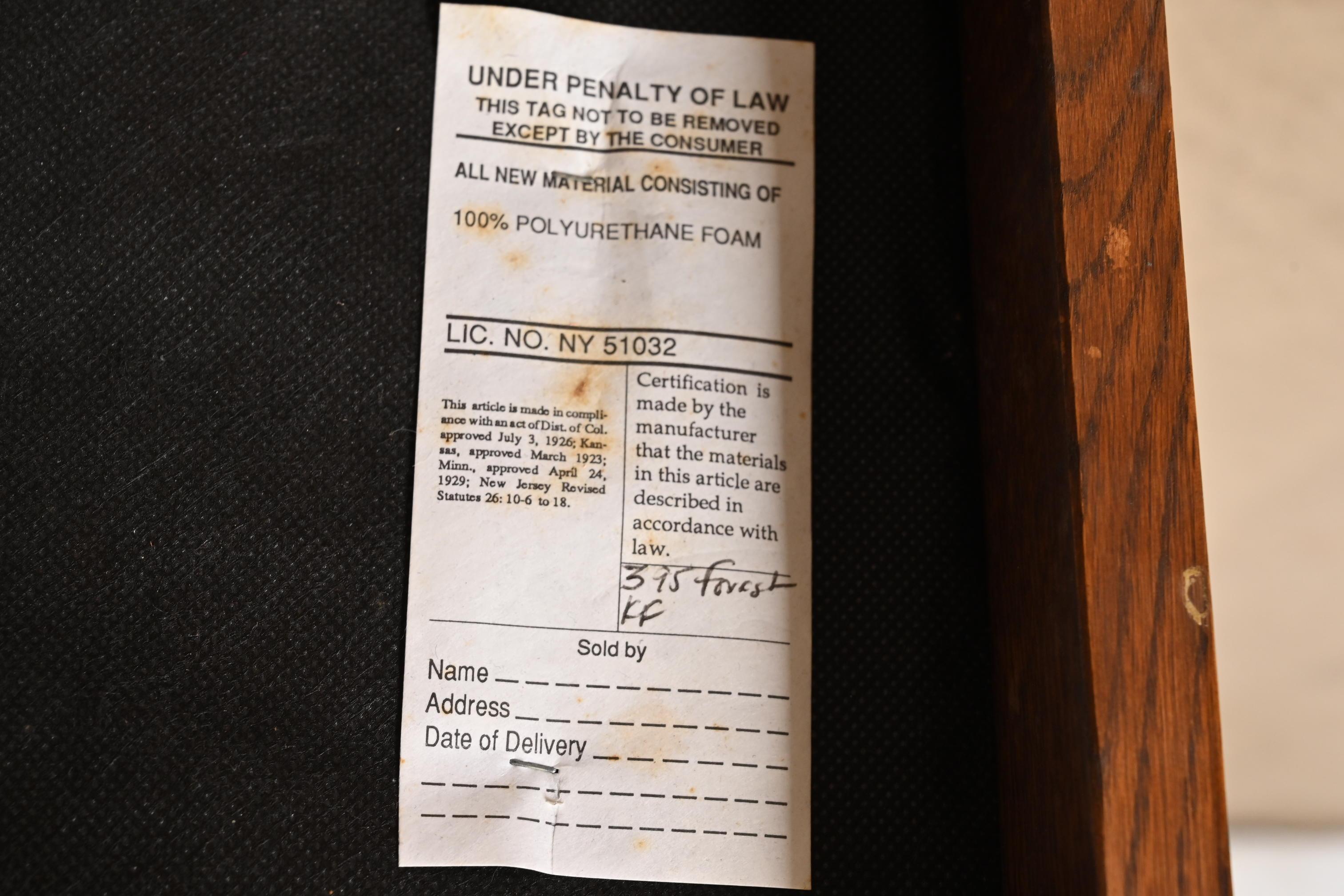 Stickley Mission Oak Arts & Crafts Poltrona reclinabile Morris con ottomano in vendita 5