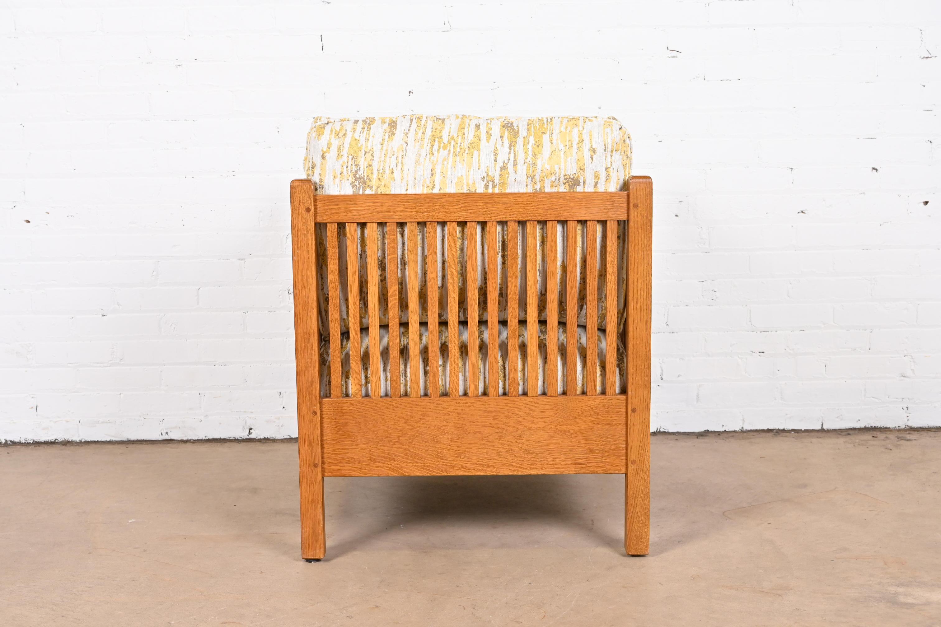 Stickley Mission Oak Arts & Crafts Spindle Lounge Chair 6