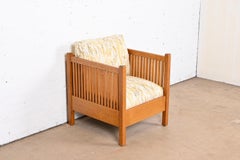 Stickley Mission Oak Arts & Crafts Spindle Lounge Chair