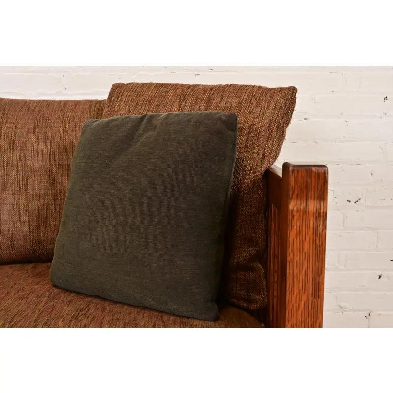 Stickley Mission Oak Arts & Crafts Spindle Settle Sofa im Angebot 1