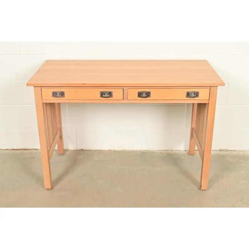 Mission Style Writing Table Stickley Mission Oak Arts and Crafts Spindle Writing Desk or Library ...