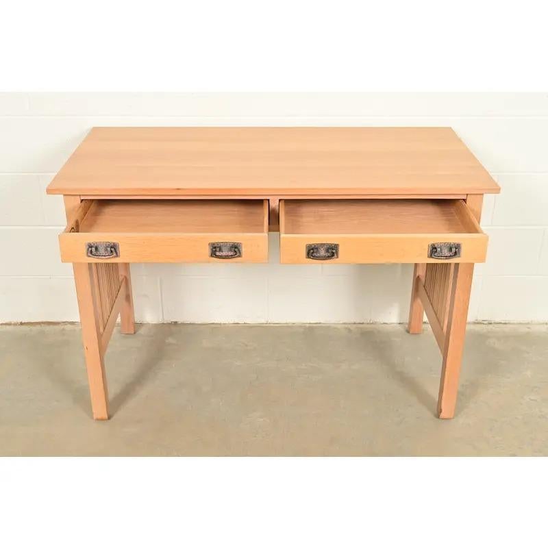 Mission Style Writing Table Stickley Mission Oak Arts and Crafts Spindle Writing Desk or Library ...