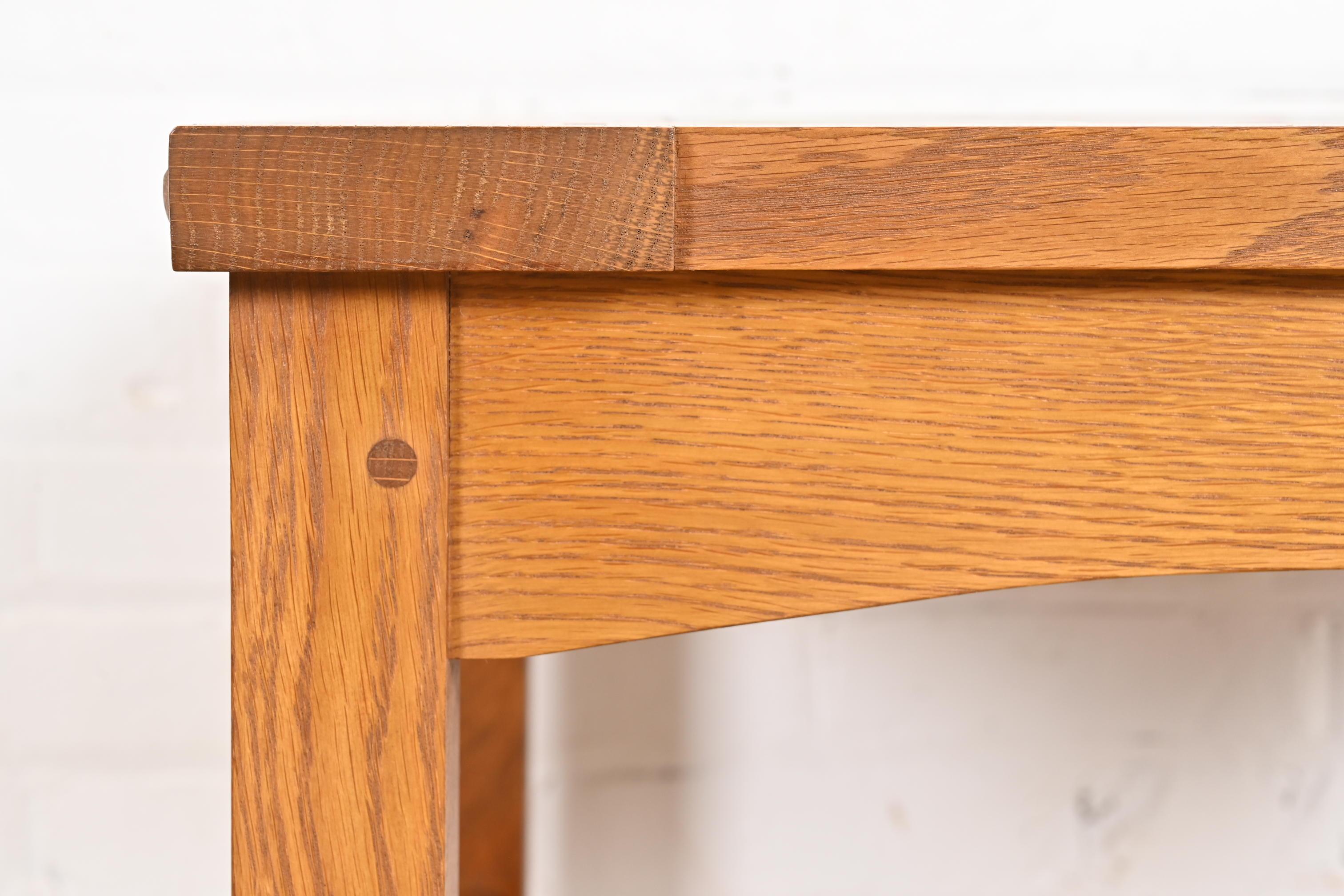 Mesa auxiliar con tapa de azulejos Stickley Mission Oak Arts & Crafts en venta 2