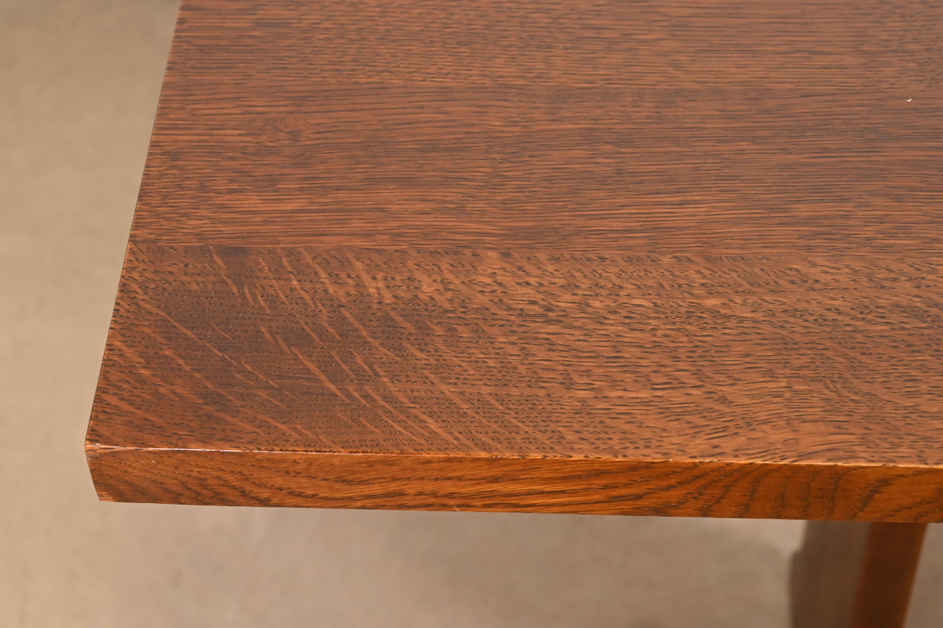 Stickley Mission Oak Arts & Crafts Trestle Dining Table 1