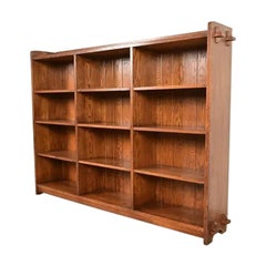 Stickley Mission Oak Arts & Crafts Triple Bookcase