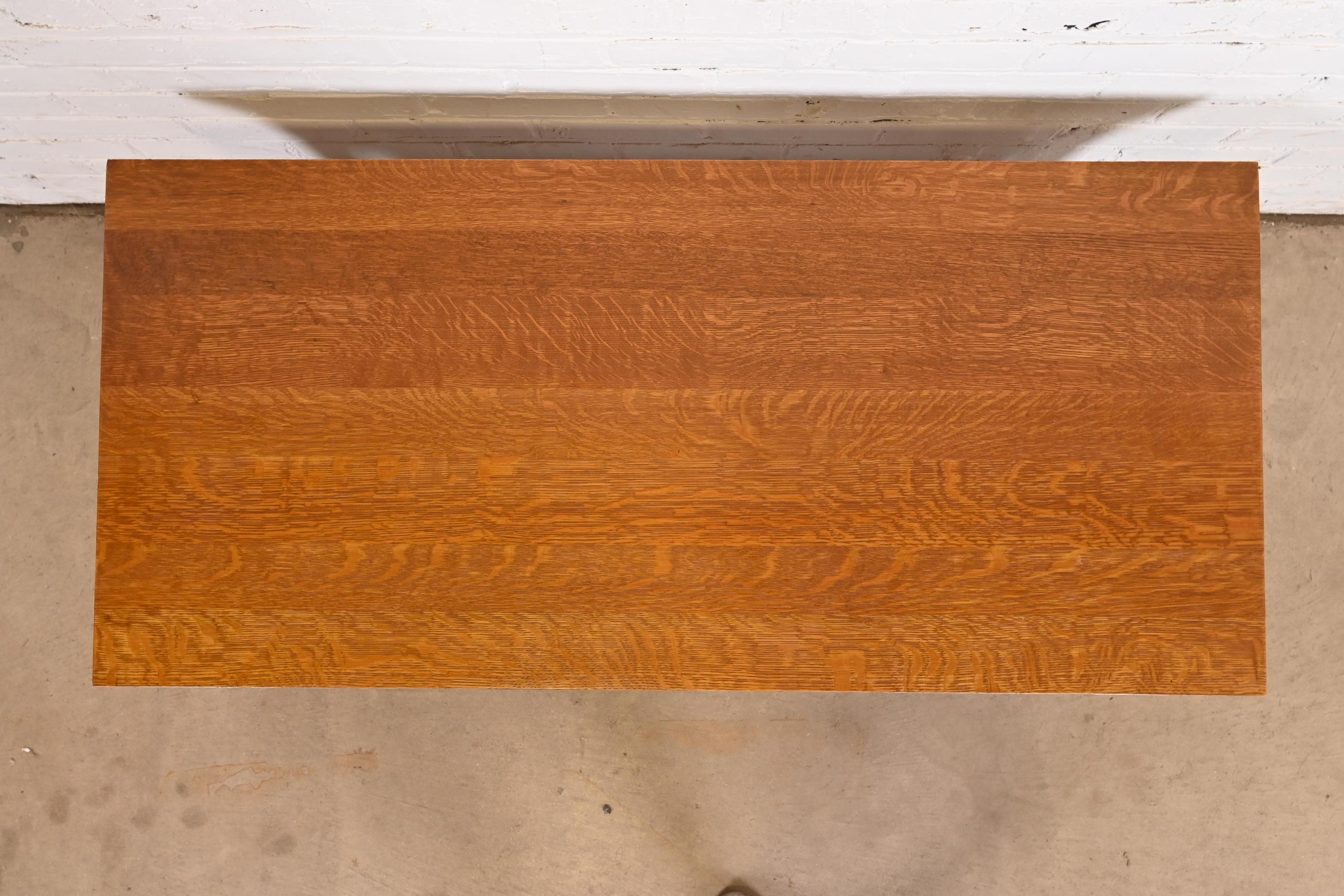 Stickley Mission Oak Arts & Crafts Two-Tier Coffee Table 2