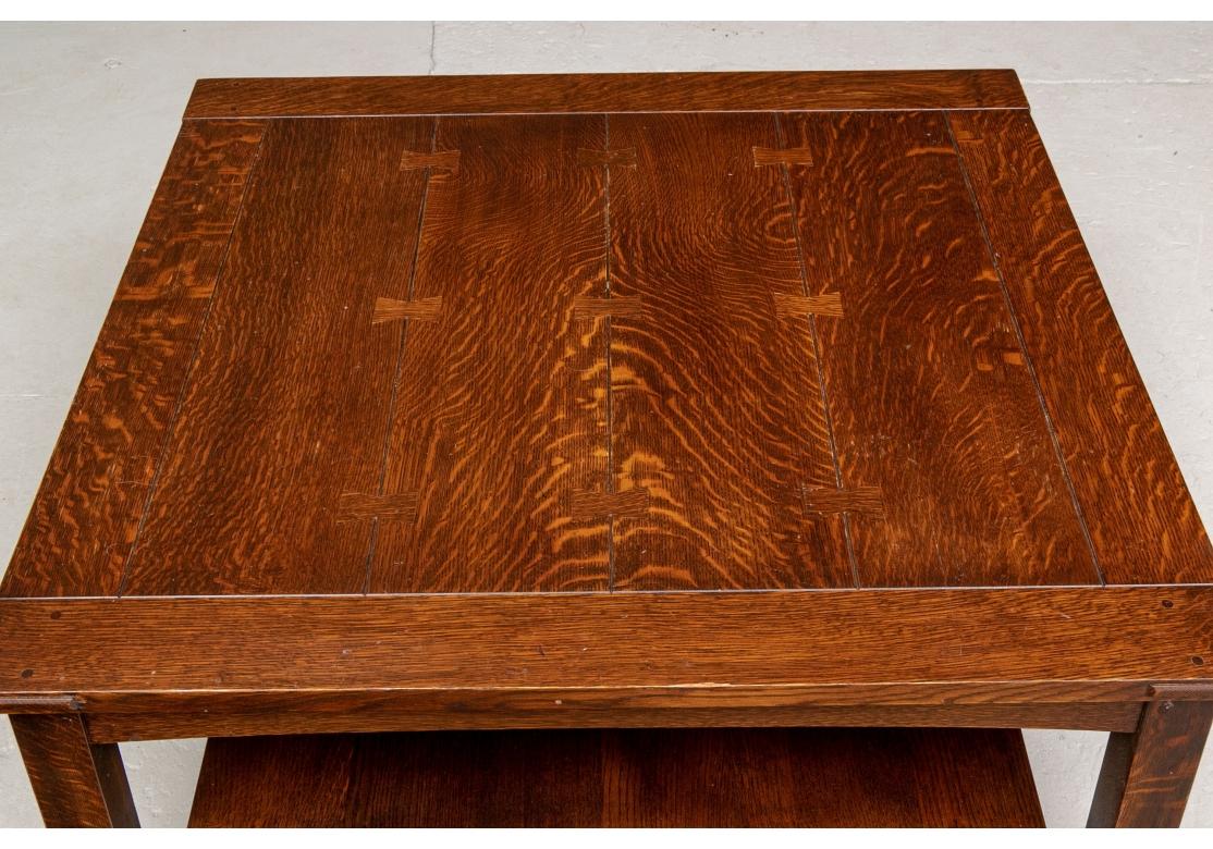 Stickley Mission Oak Butterfly Top Cocktail Table 7