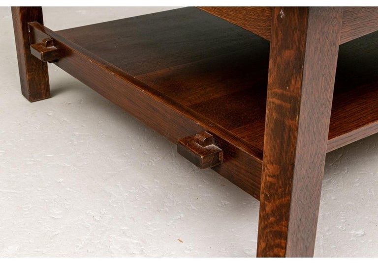 Stickley Mission Oak Butterfly Top Cocktail Table For Sale at 1stDibs