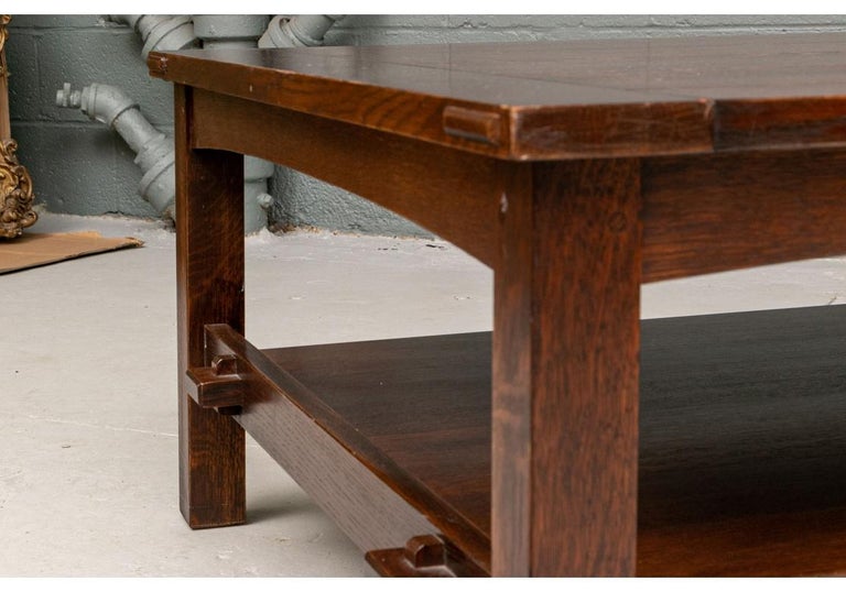 Stickley Mission Oak Butterfly Top Cocktail Table For Sale at 1stDibs