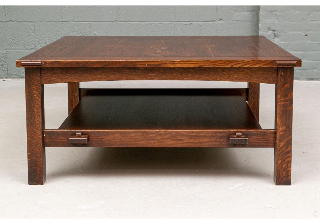 Stickley Mission Oak Butterfly Top Cocktail Table 5