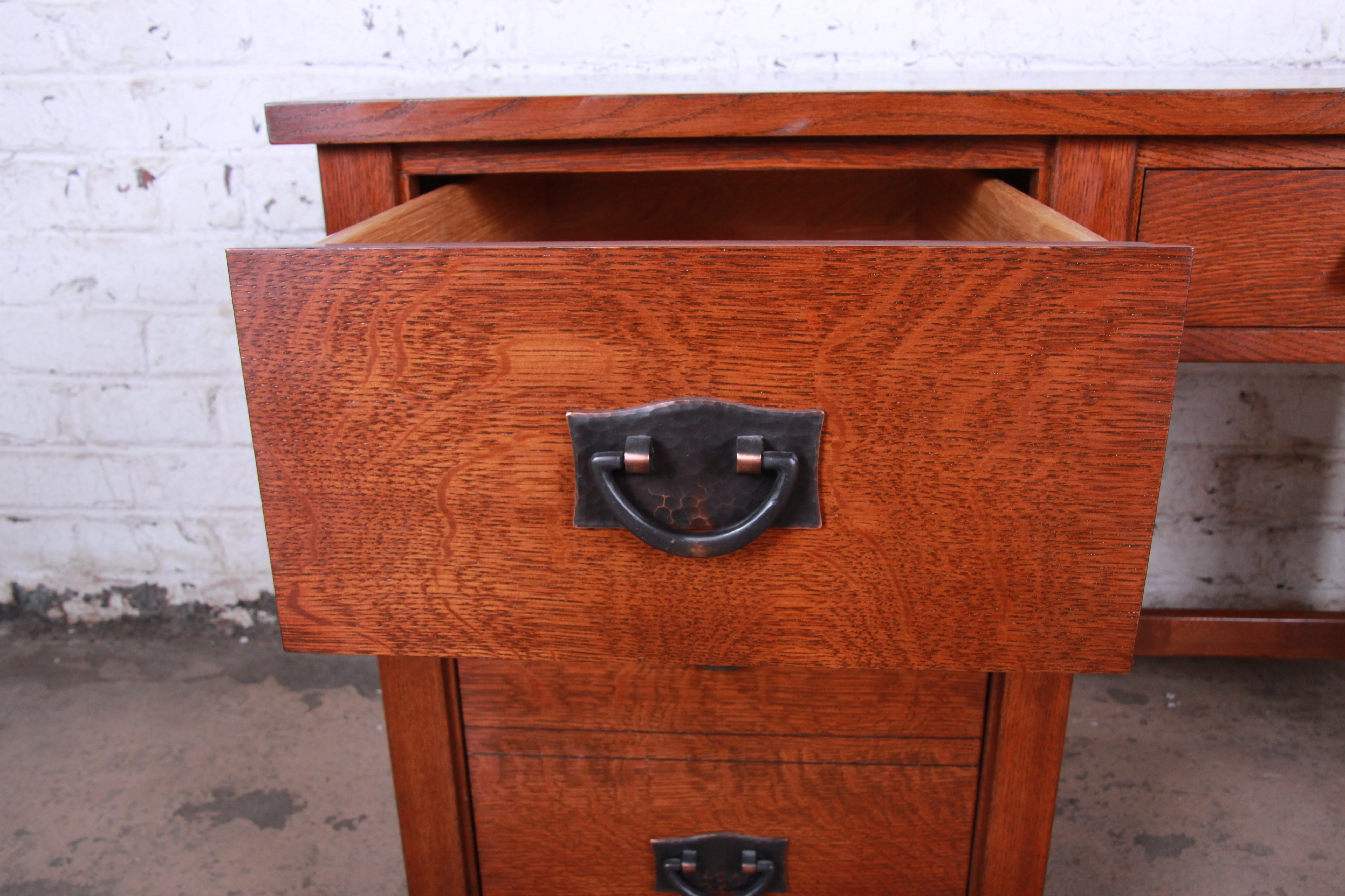 Late 20th Century Stickley Mission Oak Desk, 1990s