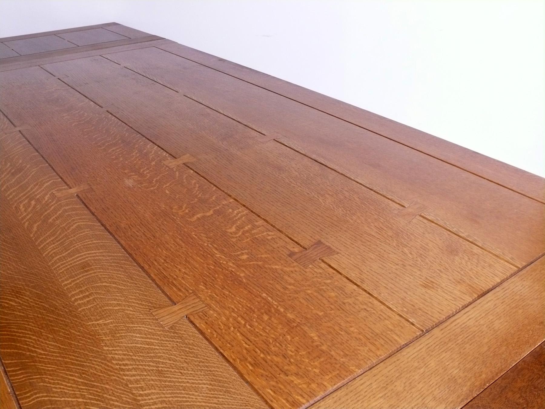 Métal Table à manger Stickley Mission en chêne en vente