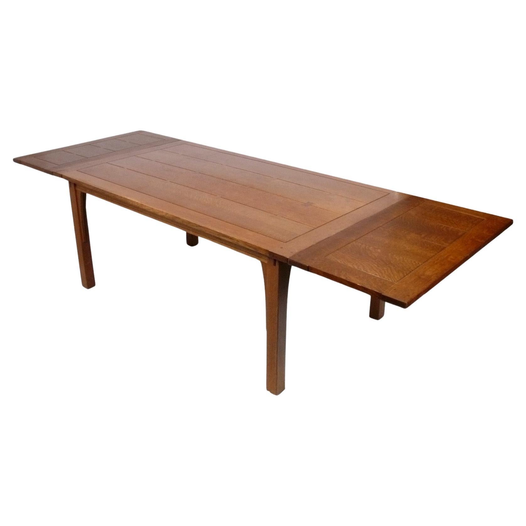 Américain Table à manger Stickley Mission en chêne en vente