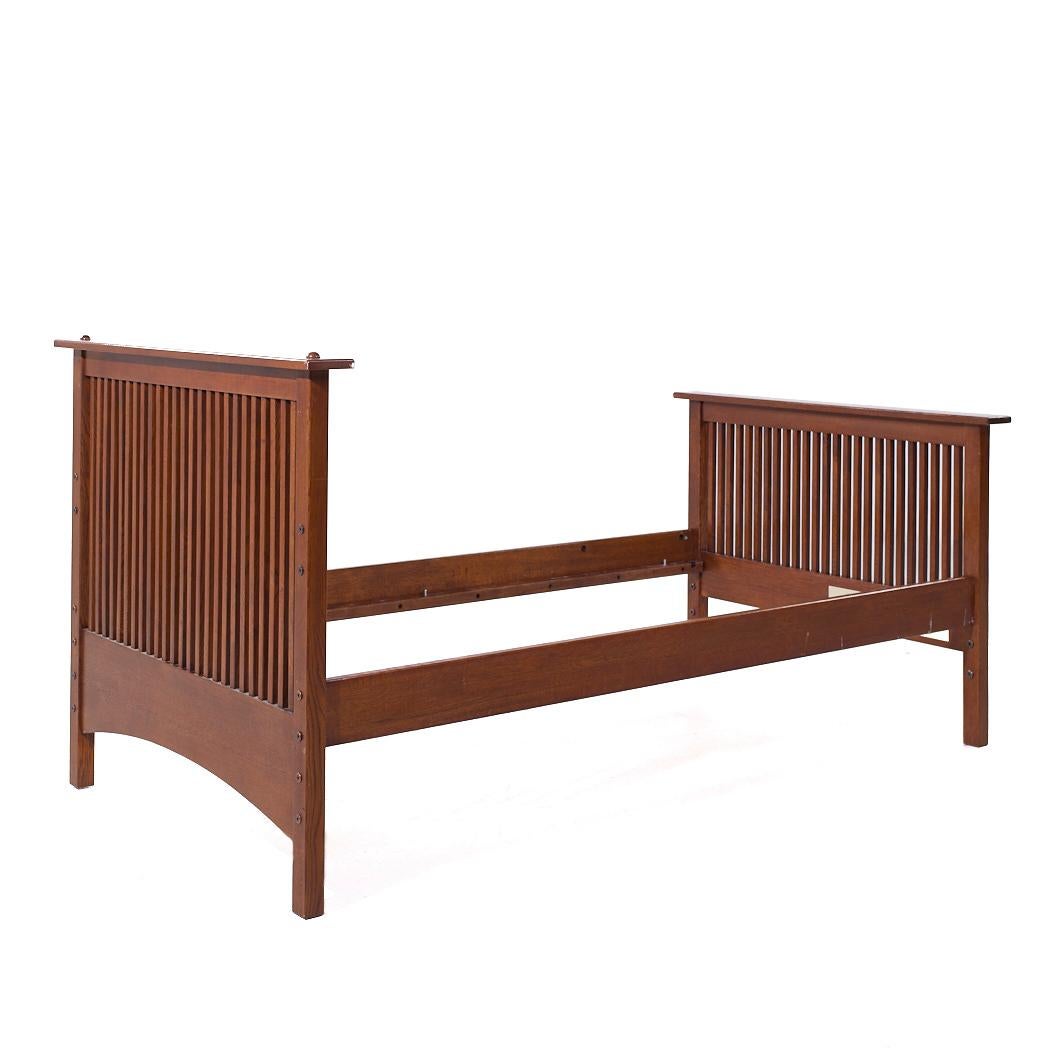 American Stickley Mission Oak Twin Bed For Sale