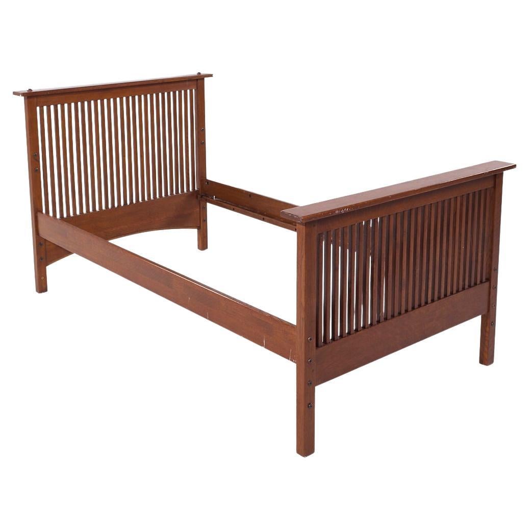 Stickley Mission Oak Twin Bed