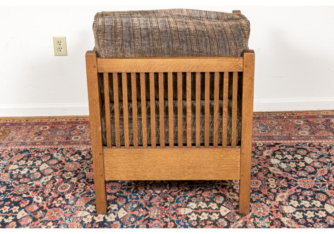 Stickley Mission Style Oak Armchair For Sale 13