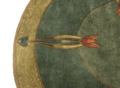 STICKLEY "Monterey Mist" Nepalese Hand-Knotted 6' Round Area Rug