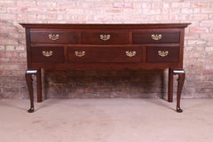 Stickley Queen Anne Solid Cherry Wood Sideboard Credenza, Newly Refinished